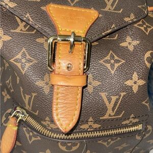 Louis Vuitton Monogram Backpack with Orange Highlights